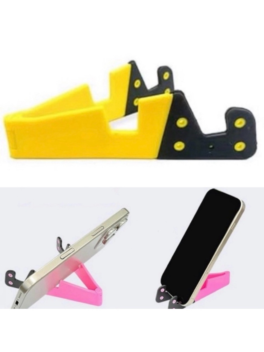 💞 New Yellow & Black Travel Universal Folding Phone Stand